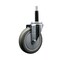 Service Caster 5'' Gray Poly Wheel Swivel 3/4'' Expanding Stem Caster SCC-EX20S514-PPUB-34 - alternate 1
